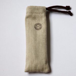 Hermes Empty Fabric Pouch Small Beige Bag